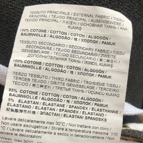 Versace Jeans Couture Track Pants Baroque Print White Gold - Picture 8 of 8